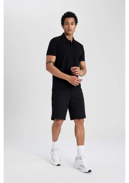 Fit Standart Fit Sporcu Kısa Paça Şort