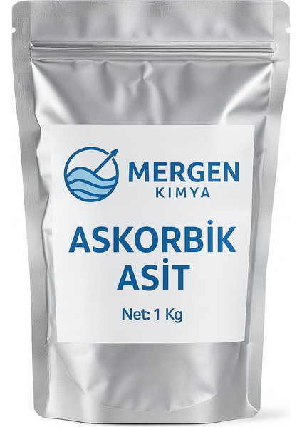 Askorbik Asit (Saf Vitamin C) – Analiz Sertifikalı-, İçilebilir Katkısız - 1 KG