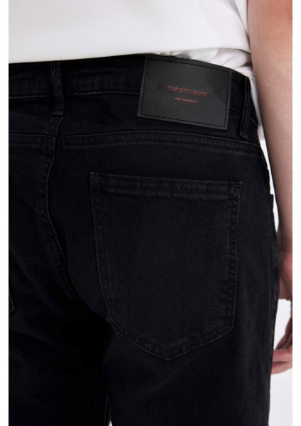 Sergio Regular Fit Normal Kalıp Normal Bel Boru Paça Siyah Jean Pantolon W6868AZ24AU