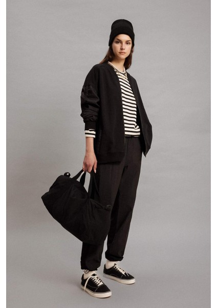 Jogger Eşofman Altı Basic Düz Beli Lastikli Ayarlanabilir Lastik Paçalı Cepli C0122AX24SP