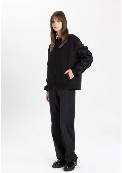 Jogger Eşofman Altı Basic Düz Beli Lastikli Ayarlanabilir Lastik Paçalı Cepli C0122AX24SP