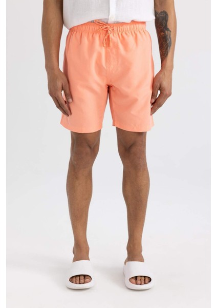 File Astarlı Kısa Boy Deniz Şortu N0132AZ24HS