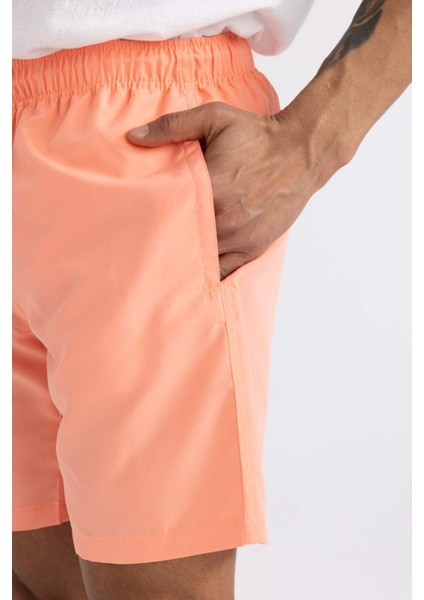 File Astarlı Kısa Boy Deniz Şortu N0132AZ24HS