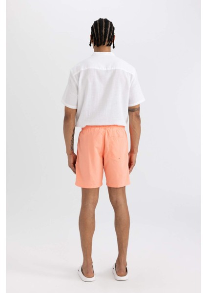 File Astarlı Kısa Boy Deniz Şortu N0132AZ24HS