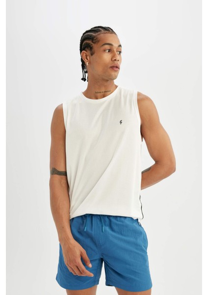 File Astarlı Kısa Boy Deniz Şortu B7244AX24HS