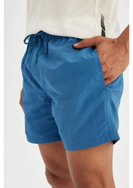 File Astarlı Kısa Boy Deniz Şortu B7244AX24HS