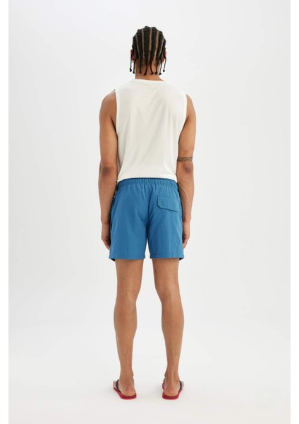 File Astarlı Kısa Boy Deniz Şortu B7244AX24HS