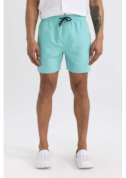 File Astarlı Kısa Boy Deniz Şortu N0131AZ24HS