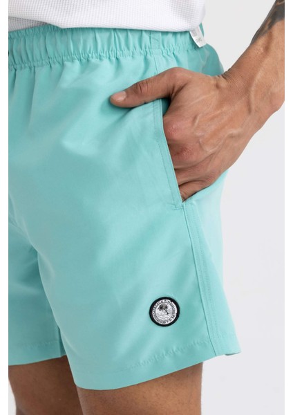 File Astarlı Kısa Boy Deniz Şortu N0131AZ24HS