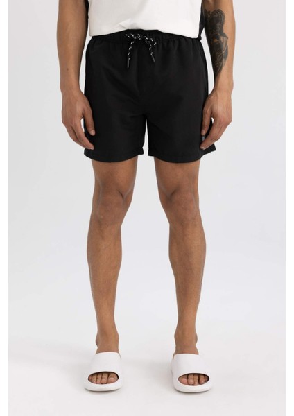 File Astarlı Kısa Boy Deniz Şortu N0131AZ24HS