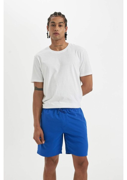 File Astarlı Kısa Boy Deniz Şortu N0132AZ24HS