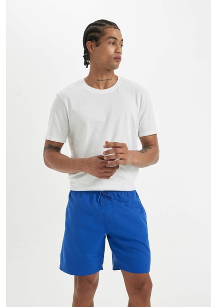 File Astarlı Kısa Boy Deniz Şortu N0132AZ24HS