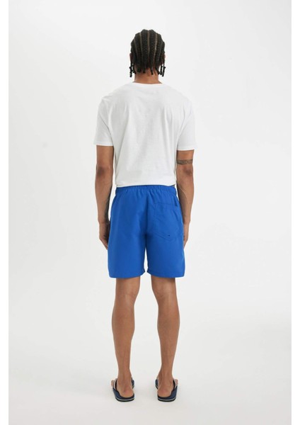 File Astarlı Kısa Boy Deniz Şortu N0132AZ24HS