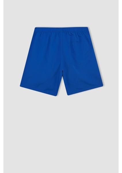 File Astarlı Kısa Boy Deniz Şortu N0132AZ24HS