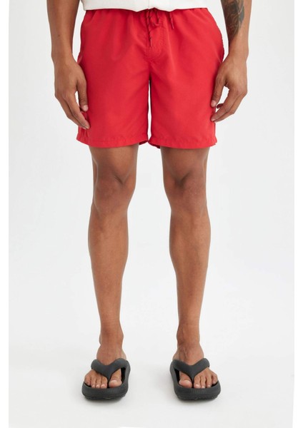 File Astarlı Kısa Boy Deniz Şortu N0132AZ24HS