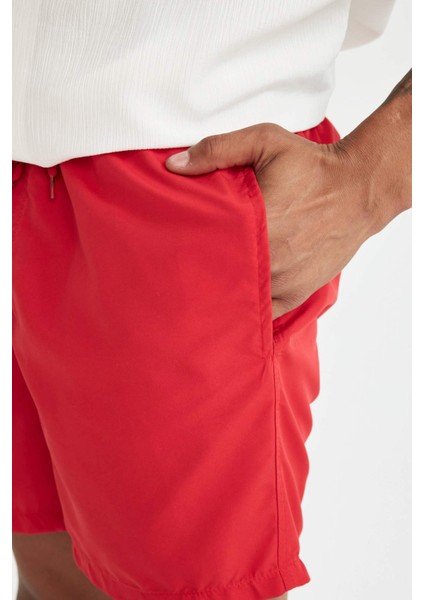 File Astarlı Kısa Boy Deniz Şortu N0132AZ24HS