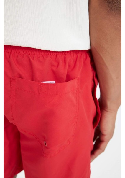 File Astarlı Kısa Boy Deniz Şortu N0132AZ24HS