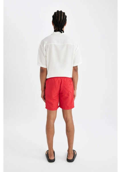 File Astarlı Kısa Boy Deniz Şortu N0132AZ24HS