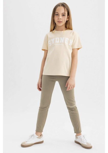 Kız Çocuk Baskılı Uzun Boy Tayt C4713A824SM