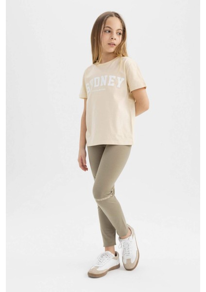 Kız Çocuk Baskılı Uzun Boy Tayt C4713A824SM