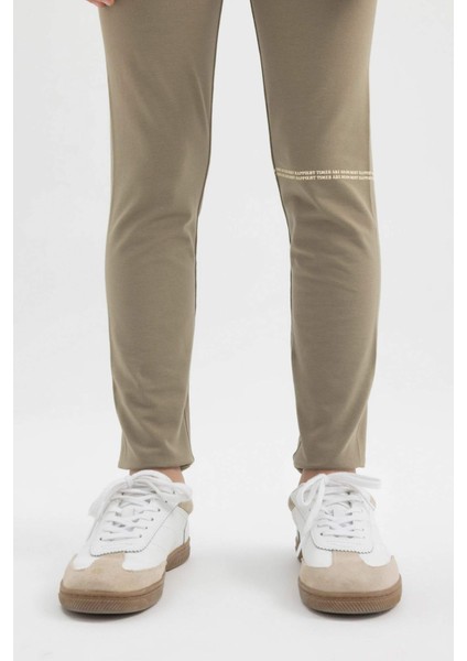 Kız Çocuk Baskılı Uzun Boy Tayt C4713A824SM