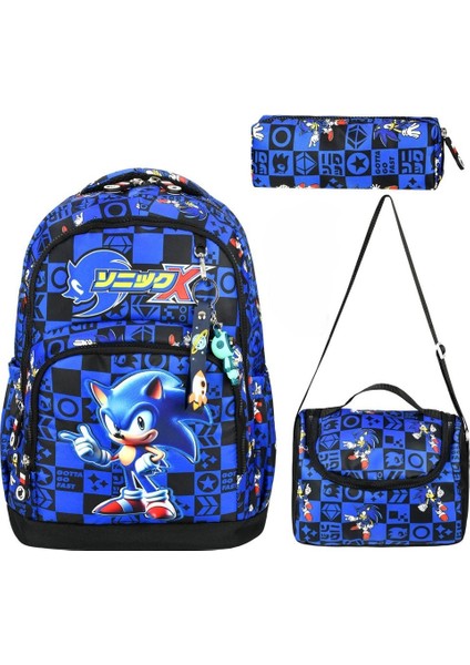 Ultra Lüks Erkek Çocuk Ortopedik Su Geçirmez İlkokul Çantası Termal Beslenme ve Kalemlik