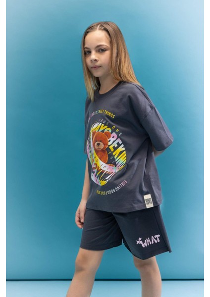 Kız Çocuk Baskılı Şort C5285A824SM