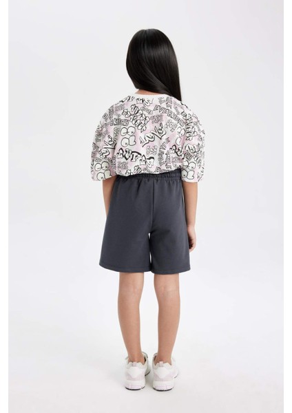 Kız Çocuk Baskılı Şort C5285A824SM