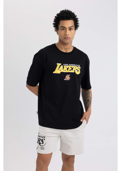 Fit NBA Los Angeles Lakers Standart Fit Şort B9896AX24SM