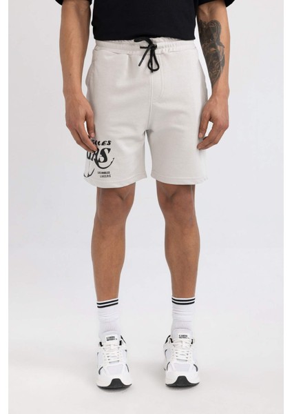 Fit NBA Los Angeles Lakers Standart Fit Şort B9896AX24SM