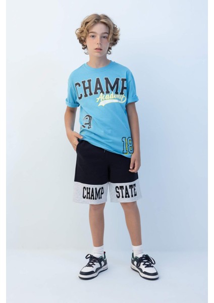 Erkek Çocuk Baskılı Şort C3895A824HS