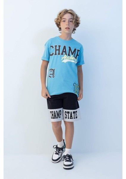 Erkek Çocuk Baskılı Şort C3895A824HS