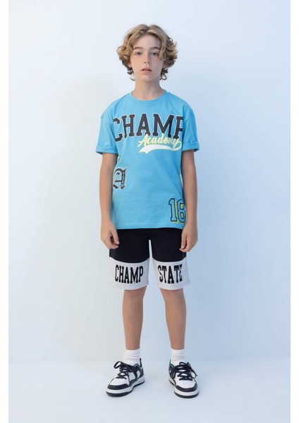 Erkek Çocuk Baskılı Şort C3895A824HS