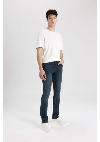 Pedro Slim Fit Dar Kalıp Normal Bel Dar Paça Jean Pantolon C5682AX24SM