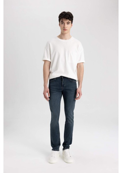 Pedro Slim Fit Dar Kalıp Normal Bel Dar Paça Jean Pantolon C5682AX24SM