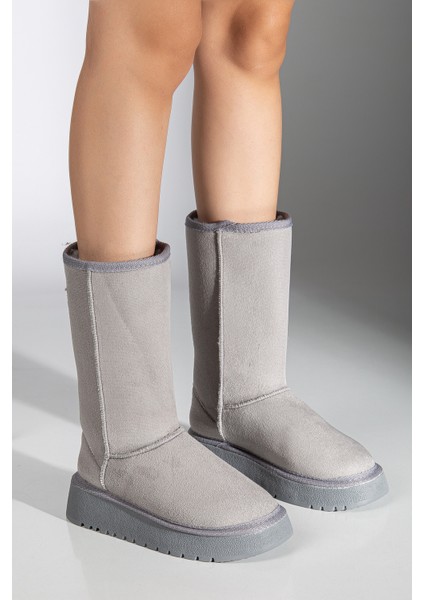 Puffy Içi Tüylü Kalın Topuk Bot Siyah modelleri