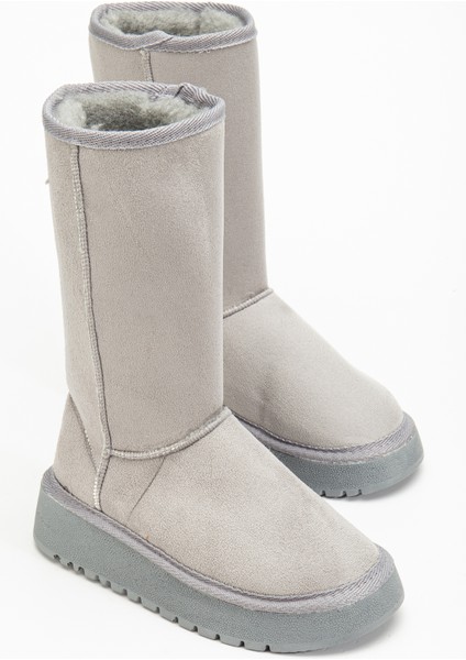 Puffy Içi Tüylü Kalın Topuk Bot Siyah indirimleri