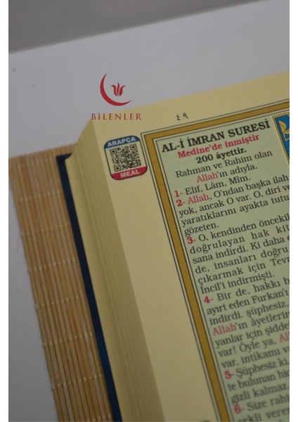 Bilgisayar Hatlı, Renkli, 3 Lü Kur An-I Kerim (Orta Boy) fiyatları