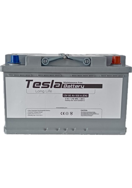 12V 95AH Start Marş Akü – Tam Bakım Gerektirmeyen, Kapalı Tip (830 Cca)