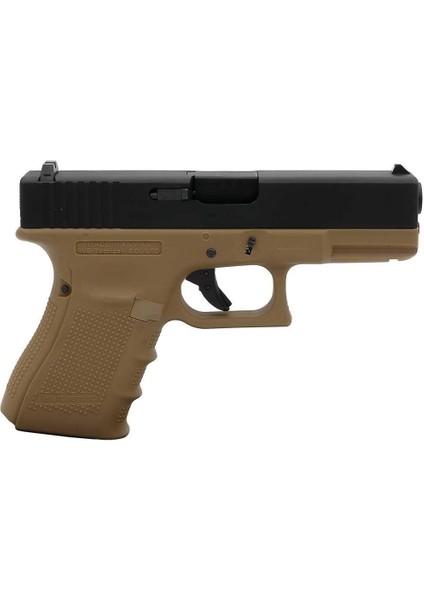 Glock 19 Gen4 Tan + Green Gas + 1 kg Bb + Taşıma Çantası + Atış Gözlüğü modelleri