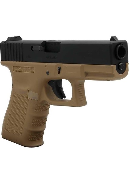 Glock 19 Gen4 Tan + Green Gas + 1 kg Bb + Taşıma Çantası + Atış Gözlüğü fırsatları