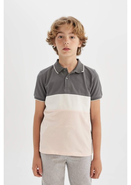 Erkek Çocuk Polo Yaka Pike Kısa Kollu Tişört