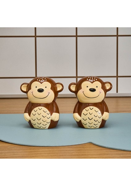 Monkey Tuzluk ve Biberlik Kahverengi