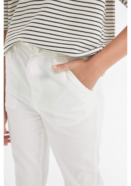 Erkek Çocuk Standart Paça Keten Görünümlü Pantolon C2981A824SM