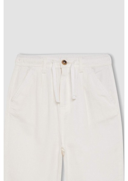 Erkek Çocuk Standart Paça Keten Görünümlü Pantolon C2981A824SM