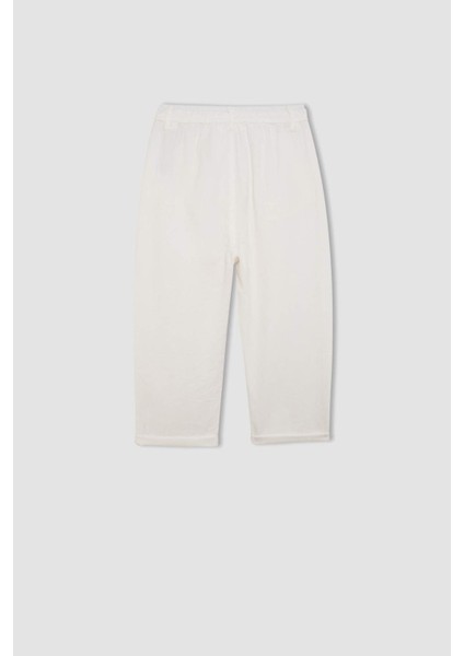 Erkek Çocuk Standart Paça Keten Görünümlü Pantolon C2981A824SM