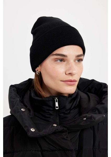 Kadın Triko Basic Düz Kışlık Bere R7545AZ24WN