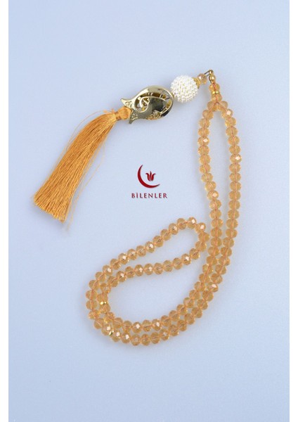 Hediyelik Mevlitlik Kristal Tesbih 99\'lu Lale Imameli 5 Adet fırsatları