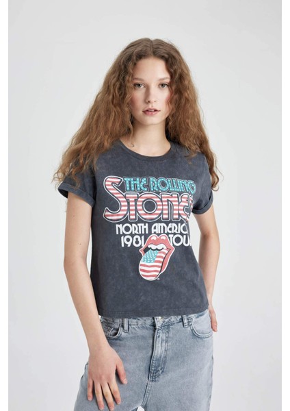 Rolling Stones Regular Fit Bisiklet Yaka Kısa Kollu Tişört C4527AX24SM