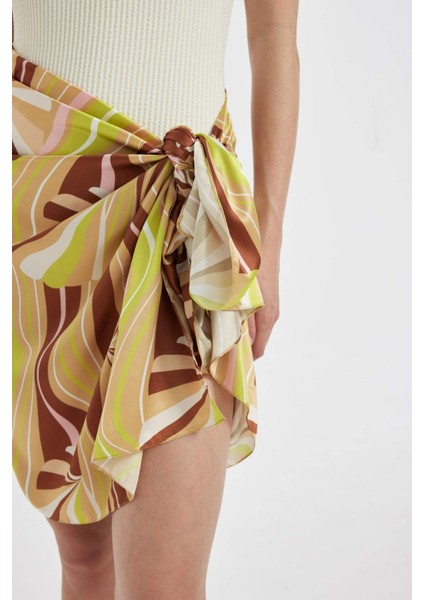 Kadın Renkli Uzun Pareo